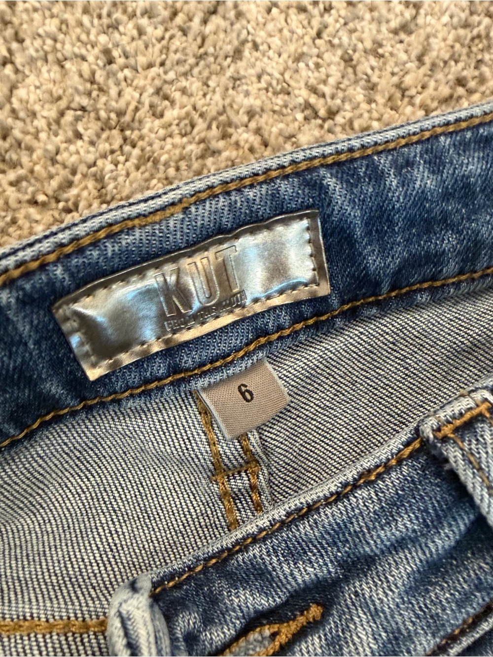 light wash flare KUT jeans - Picture 5 of 6